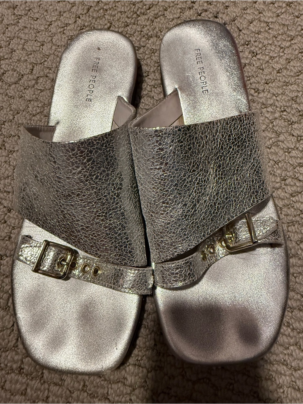 Free People Silver Sandal
